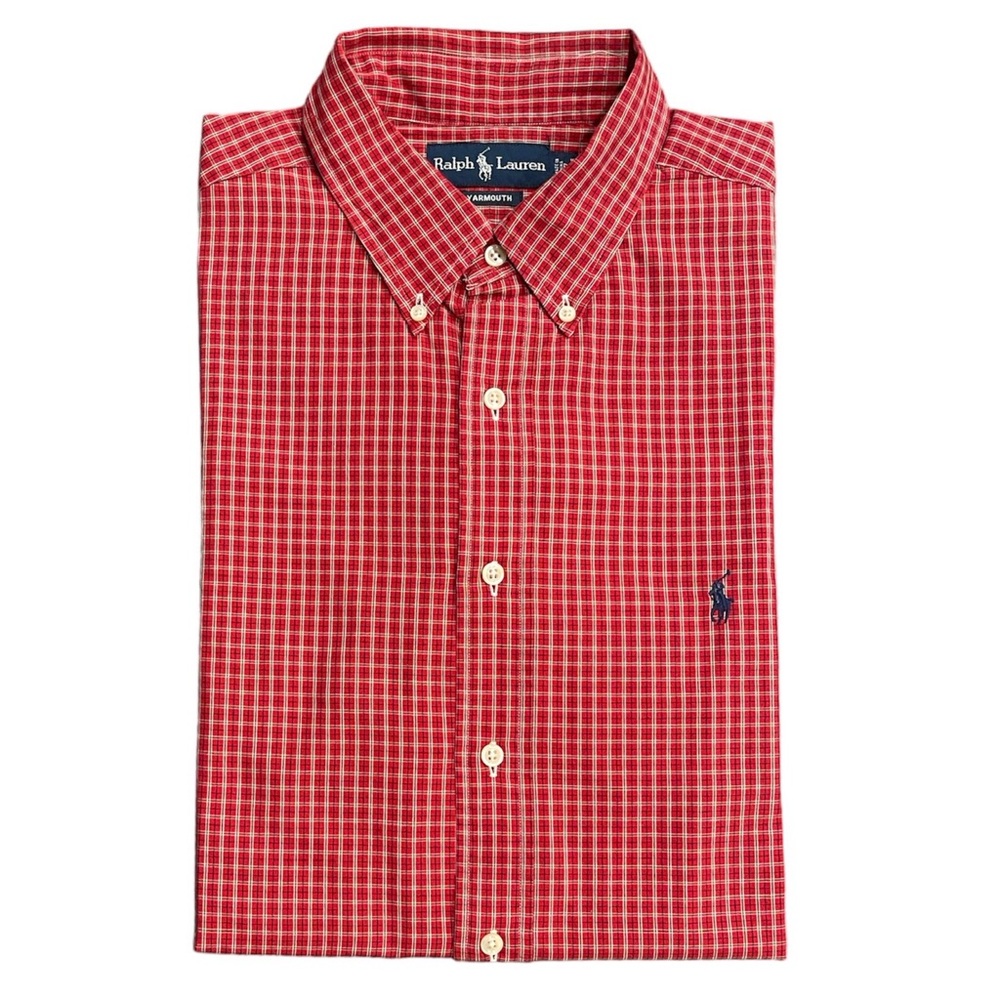 Ralph Lauren Long Sleeve Shirt plaid Yarmouth Size - 17  34/35